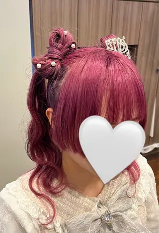 ヘアアレンジ 西田辺/ブリーチ/ SASARAのヘアスタイル
