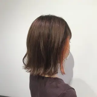 ミディアム カラー 【暖色カラー特化】 中山由梨のヘアスタイル