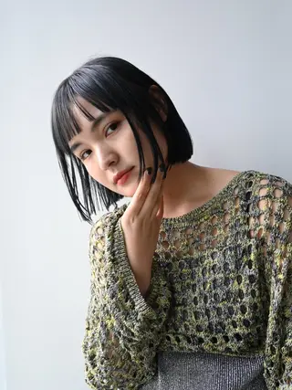 ミディアム カラー パーマ ヘアアレンジ カットモデル募集中/ 店長/角田真哉のヘアスタイル