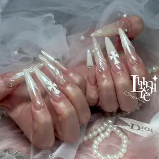 ネイル Lumière｜ ロング｜ワンホンのネイルデザイン