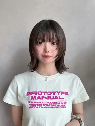 ショート 縮毛矯正 / 透明感カラー首藤大翔のヘアスタイル