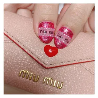 ミディアム ネイル 🐾enen style 🐾のネイルデザイン