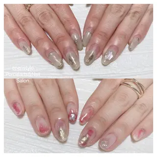 ミディアム ネイル 🐾enen style 🐾のネイルデザイン