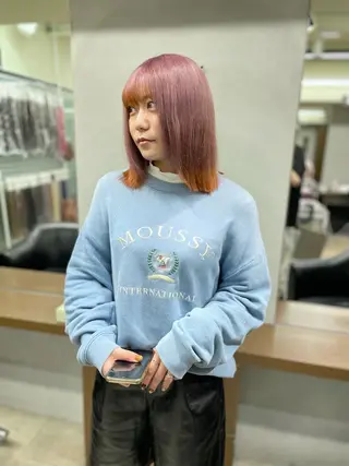 カラー yasuハイトーン/ デザインカラーのヘアスタイル