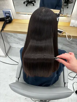 ロング 今話題の艶髪矯正 美艶カラー/FUKAのヘアスタイル
