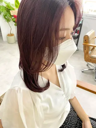 ミディアム カラー ヘアアレンジ ひなの .のその他イメージ