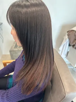セミロング カラー 髪質改善/艶カラー 小池シンのヘアスタイル