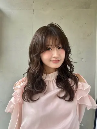 ロング カラー ヘアアレンジ 似合わせカットカラー 💎モエのヘアスタイル