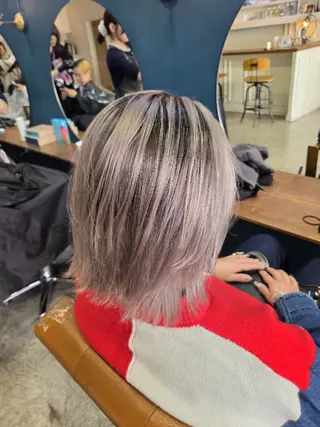 カラー 翔斗ブリーチなし🫧 で叶う透明感カラーのヘアスタイル
