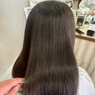 ロング カラー 縮毛矯正/ワンカラー モデル募集🫧田村のヘアスタイル