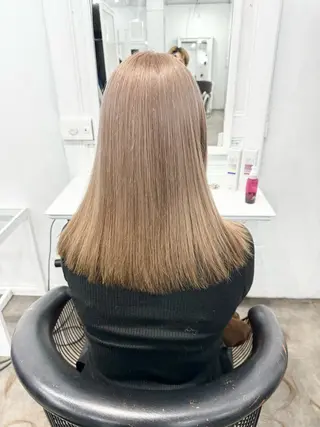 セミロング カラー 札幌ブリーチカラー/ ダブルカラー/ドイのヘアスタイル