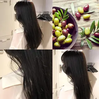 ロング カラー ハイトーン×レイヤー カットTAKUMIのヘアスタイル