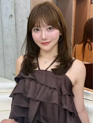 ミディアム 浦和/ジュエリ 美髪矯正×カット💎のヘアスタイル