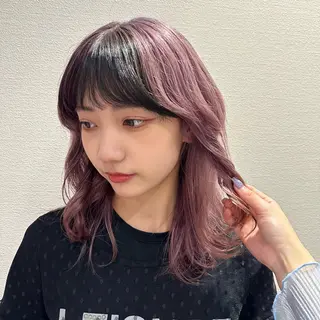 ミディアム カラー 柔らかいbeige ￤韓国￤🩰マユ🩰のヘアスタイル