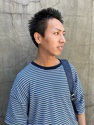 ショート カラー パーマ ヘアアレンジ メンズ くびれレイヤー/艶 カラー　MADOKAのヘアスタイル