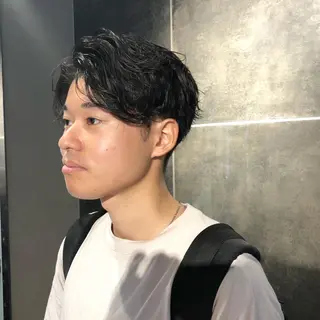 パーマ ヘアアレンジ メンズ メンズ特化✂️栗原 侑也のヘアスタイル