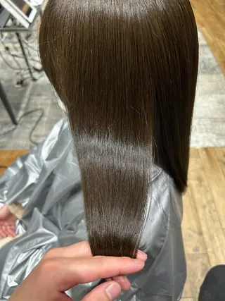 セミロング カラー パーマ 銀座✨レイヤーカット 顔まわり/坂本亜裟海のヘアスタイル