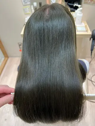 セミロング カラー 外国人対応 佐久間のヘアスタイル