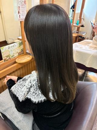 カラー ツヤ感カラー✨/ 顔周りカット西川絢音のヘアスタイル