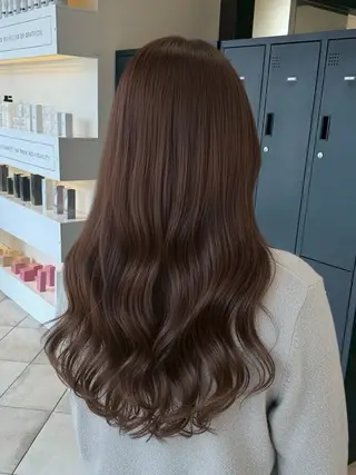 ロング 淵野辺カラーモデル 募集🌼畔上のヘアスタイル