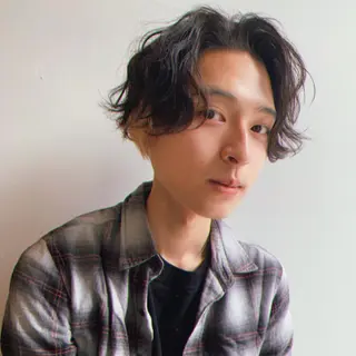 ミディアム メンズ 三矢 ちなつのヘアスタイル