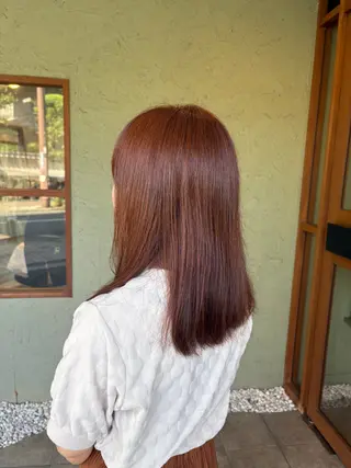 ミディアム カラー どうめん ゆきのヘアスタイル