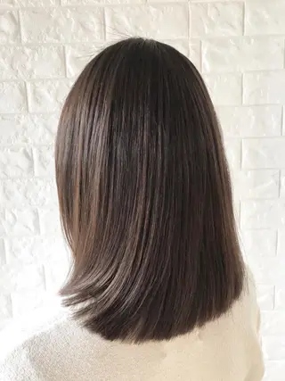 ミディアム 縮毛矯正/髪質改善 主税巧一のヘアスタイル