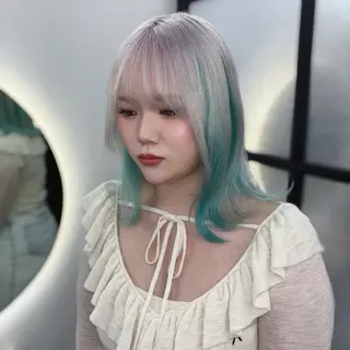 ミディアム カラー Ren. 🦋デザインカラーのヘアスタイル
