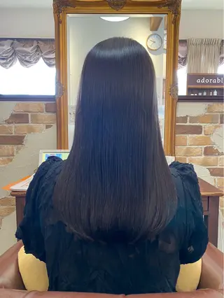 ロング 安中 莉椰のヘアスタイル