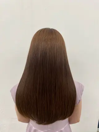 ロング 縮毛矯正 山口 詩織のヘアスタイル