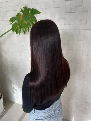 ロング 吉野 智行 美髪縮毛矯正髪質改善のヘアスタイル