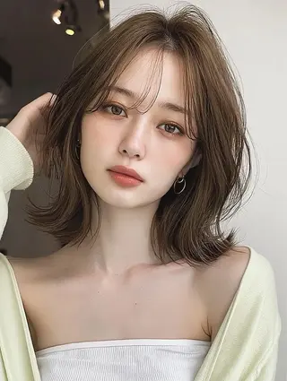 ミディアム 橋爪 優真のヘアスタイル