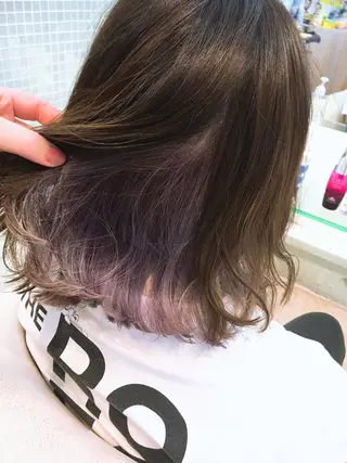ショート カラー 安永 里帆のヘアスタイル