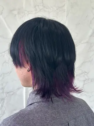 ミディアム カラー 福本 ルミのヘアスタイル