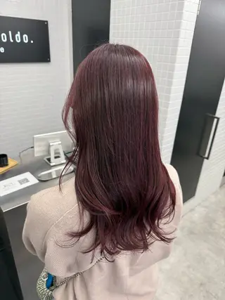 セミロング カラー 古田 昂也のヘアスタイル