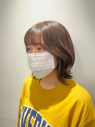 ミディアム カラー おくだ りお /ハイトーンカラーのヘアスタイル