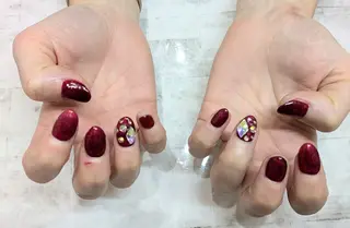 ネイル imaichise 🧡💜推しネイルのネイルデザイン
