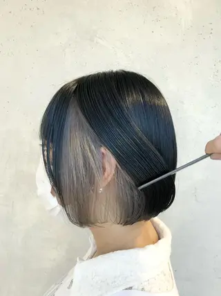 ショート カラー ヘアアレンジ インナーカラー屋さん 🫧伊藤拓実のヘアスタイル