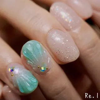 ネイル モチの良さ◉ フィルインネイル♡のネイルデザイン