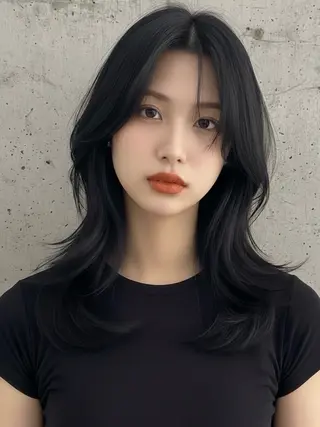 ミディアム ウルフカット 811 大阪梅田 ウルフのヘアスタイル