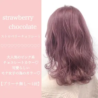 ミディアム カラー ヘアアレンジ 🪞official THREE 横浜🎀のヘアスタイル