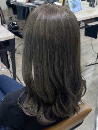 ロング カラー 艶髪💛ミルクティー ベージュ💛みさきのヘアスタイル