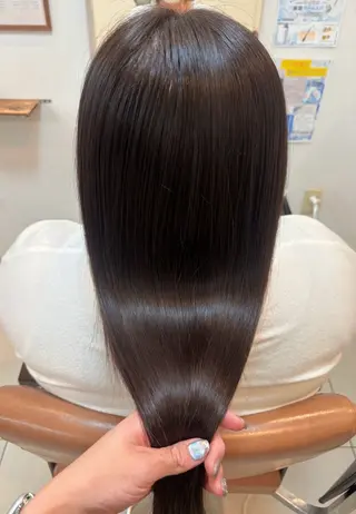 セミロング カラー 頭皮×髪質改善 透明感カラー💎中村のヘアスタイル