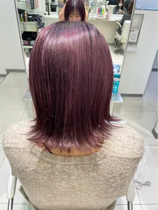 ミディアム カラー 🍀あんず Nosh/博多のヘアスタイル