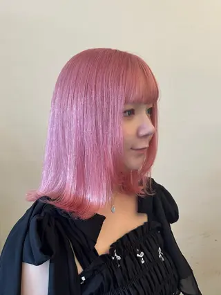 ミディアム カラー ✨ブリーチカラー /菜月✨のヘアスタイル