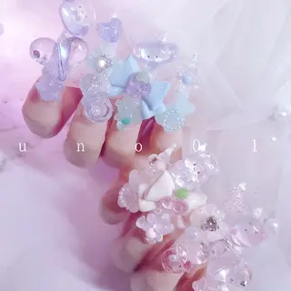 ネイル 梅田🦄中崎町🩵 u n o 0 1のネイルデザイン