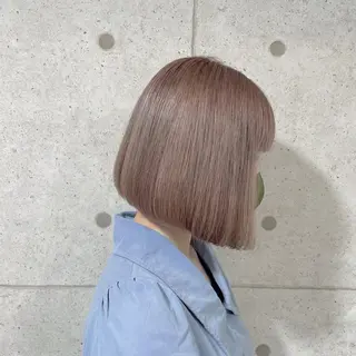 ショート カラー ブリーチ/推しカラー moe🐰🌷のヘアスタイル
