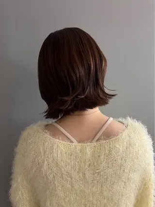 ミディアム カラー イワマ ナツミのヘアスタイル