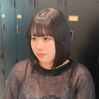 ショート カラー 韓国ヘア AINA🐱のヘアスタイル