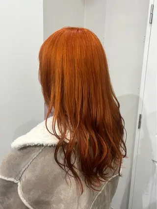ロング カラー ♱地雷カラー♱ウルフ ♱ 藍衣 ♱のヘアスタイル